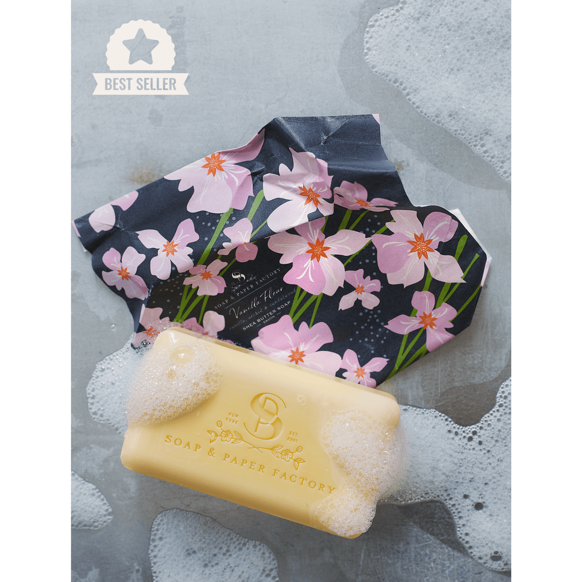 Soap &amp; Paper Factory Vanilla Fleur Shea Butter Soap 5oz - Brought to you by Luxe &amp; Lark