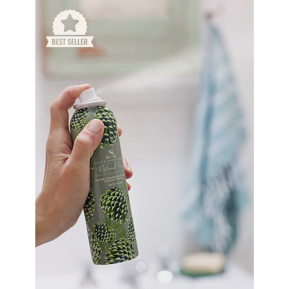 Soap & Paper Factory Roland Pine Home Fragrance Room Spray 3oz - Brought to you by Luxe & Lark