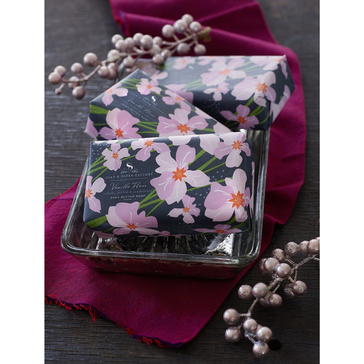 Soap &amp; Paper Factory Vanilla Fleur Shea Butter Soap 5oz - Brought to you by Luxe &amp; Lark