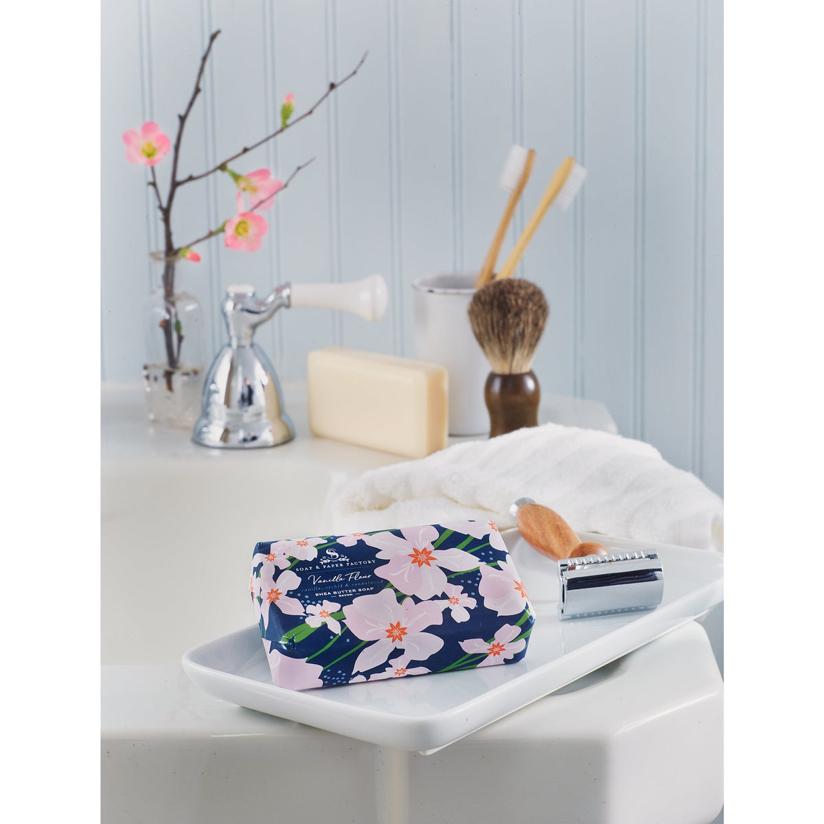 Soap &amp; Paper Factory Vanilla Fleur Shea Butter Soap 5oz - Brought to you by Luxe &amp; Lark