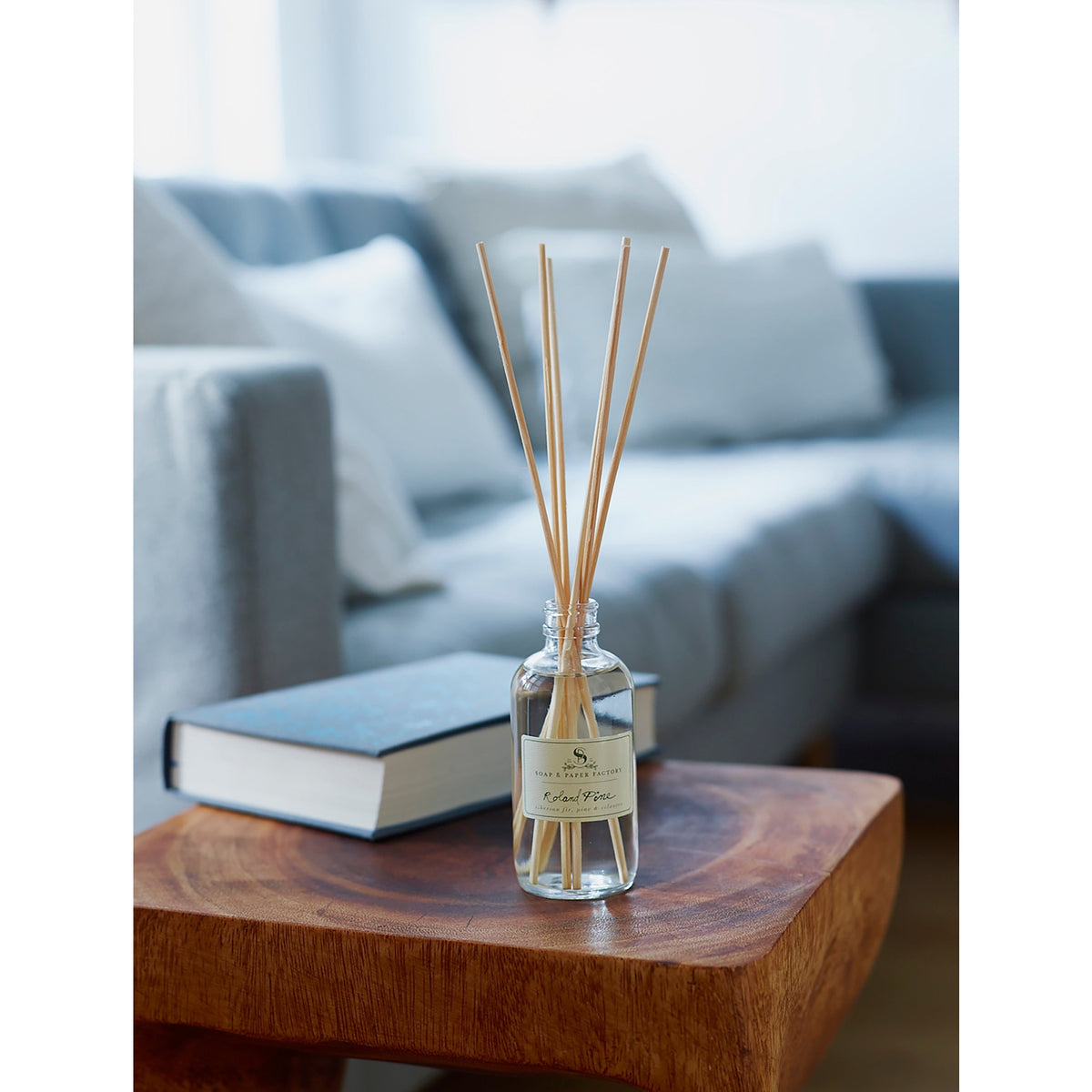 Soap & Paper Factory Roland Pine Reed Diffuser Refill 3.65oz lasts 6 months - Brought to you by Luxe & Lark