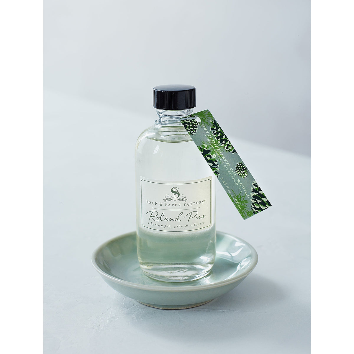 Soap & Paper Factory Roland Pine Reed Diffuser Refill 3.65oz lasts 6 months - Brought to you by Luxe & Lark