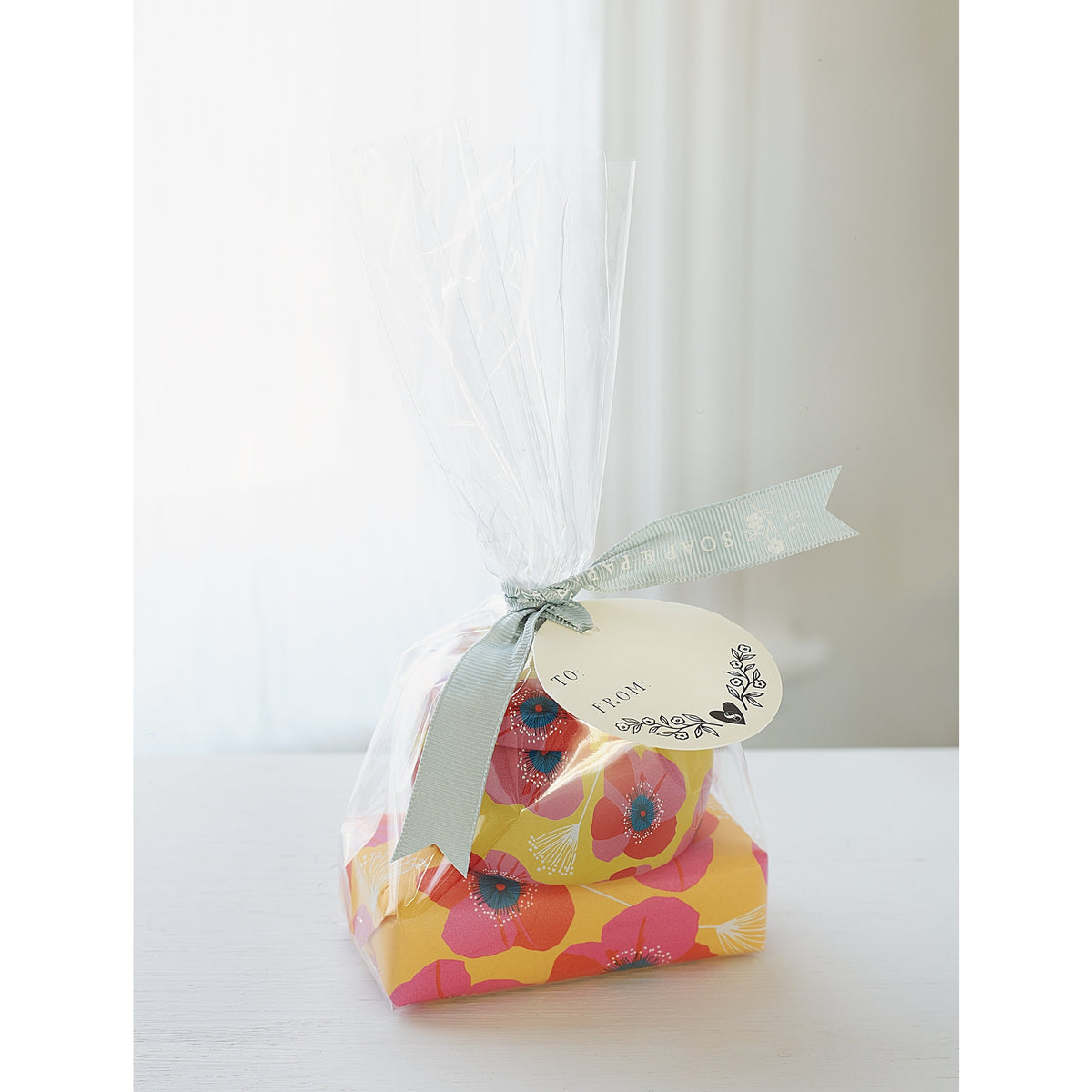 Soap &amp; Paper Factory Sun Kissed Tin Candle 3oz &amp; Soap 5oz Gift Set burn time 18 hours - Brought to you by Luxe &amp; Lark