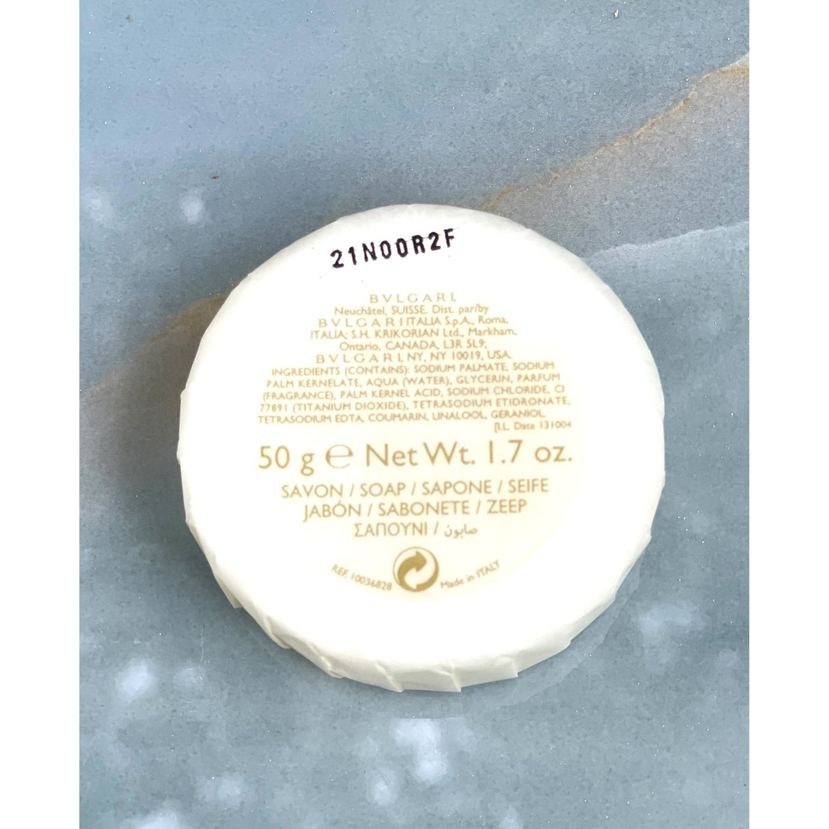 Bvlgari Bulgari Au The Blanc White Tea Pleated Soap set of 6 50g 1.7oz - Brought to you by Luxe &amp; Lark