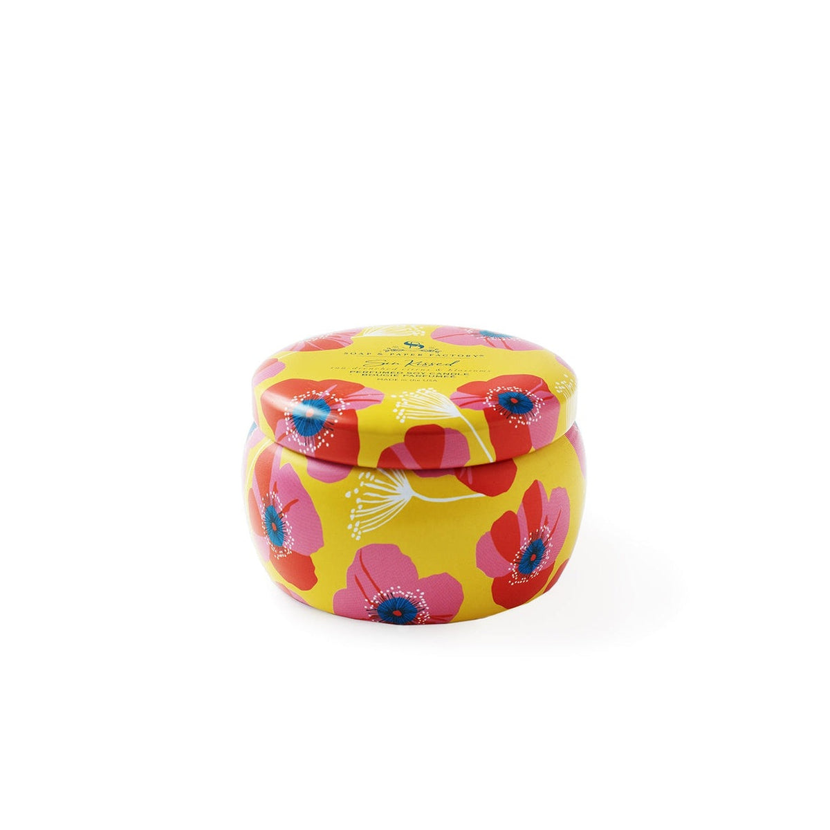 Soap &amp; Paper Factory Sun Kissed Small Tin Soy Candle 3oz burn time 18 hours - Brought to you by Luxe &amp; Lark