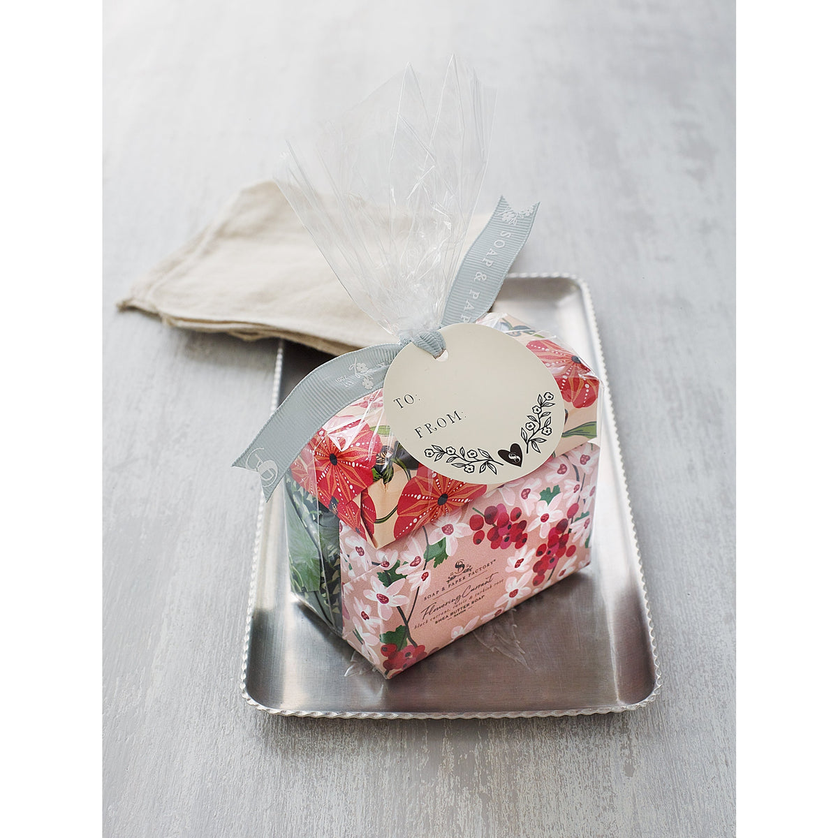 Soap &amp; Paper Factory Shea Butter Soap Trio Gift Set of 3 Flowering Current, Roland Pine, Pumpkin Chiffon 5oz each - Brought to you by Luxe &amp; Lark