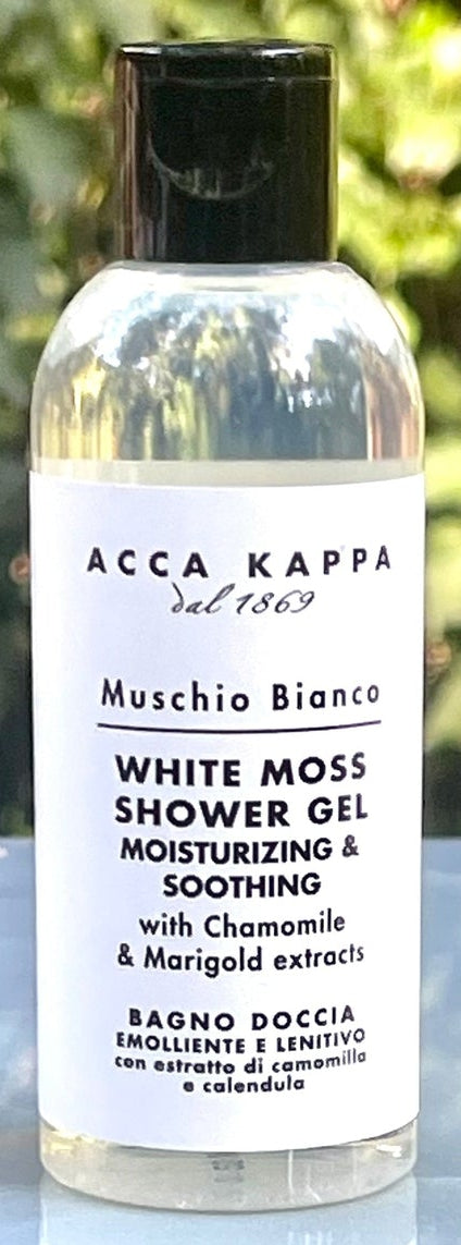 Acca Kappa White Moss Body Shower Gel 75 ml Travel Bottles - Set of 4 - Brought to you by Luxe & Lark