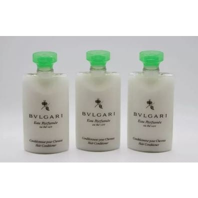 Bvlgari Au The Vert Green Tea Hair Conditioner Travel Size Bottle set of 3 2.5oz / 75ml - Brought to you by Luxe &amp; Lark