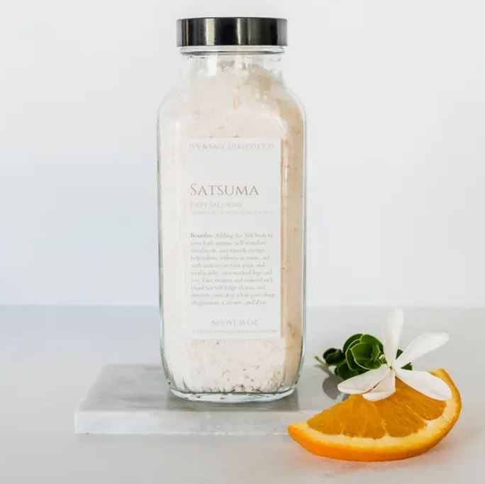 Warm Cashmere Vanilla Bath Soak Dead Sea Salt vitamin & mineral rich detoxify 16oz - Brought to you by Luxe & Lark