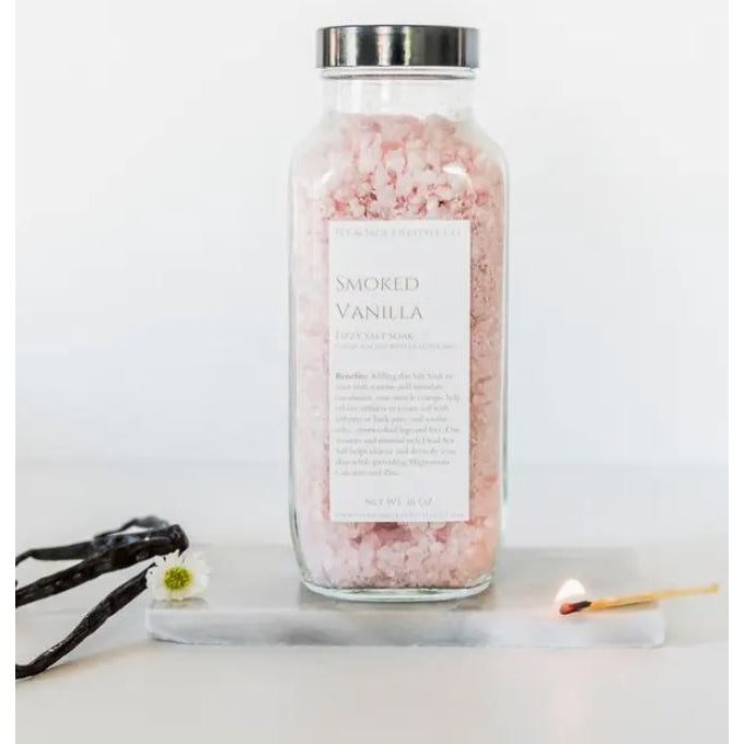 Warm Cashmere Vanilla Bath Soak Dead Sea Salt vitamin & mineral rich detoxify 16oz - Brought to you by Luxe & Lark