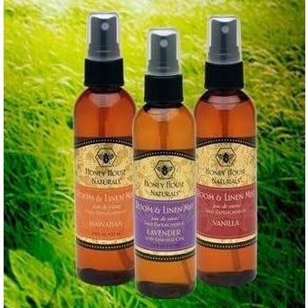 Honey House Naturals Room &amp; Linen Mist Spray fragrance natural odor eliminator 4oz Hawaiian Coconut or Lavender - Brought to you by Luxe &amp; Lark