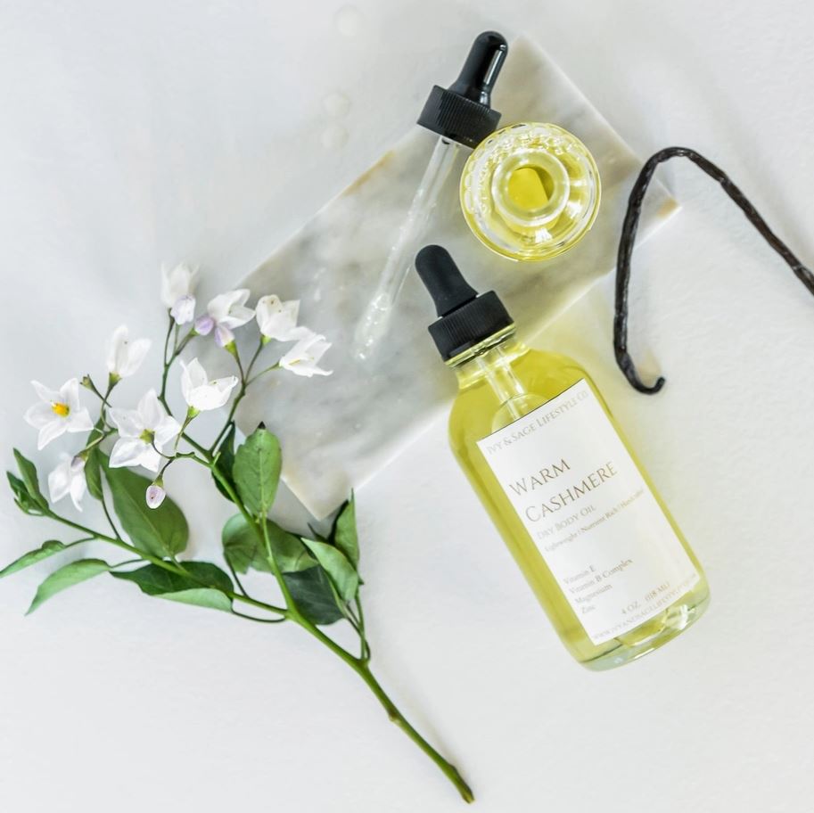 Warm Cashmere dry body oil 2oz or 4oz - Brought to you by Luxe & Lark