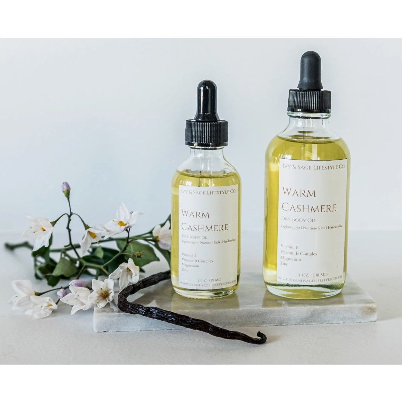 Warm Cashmere dry body oil 2oz or 4oz - Brought to you by Luxe & Lark