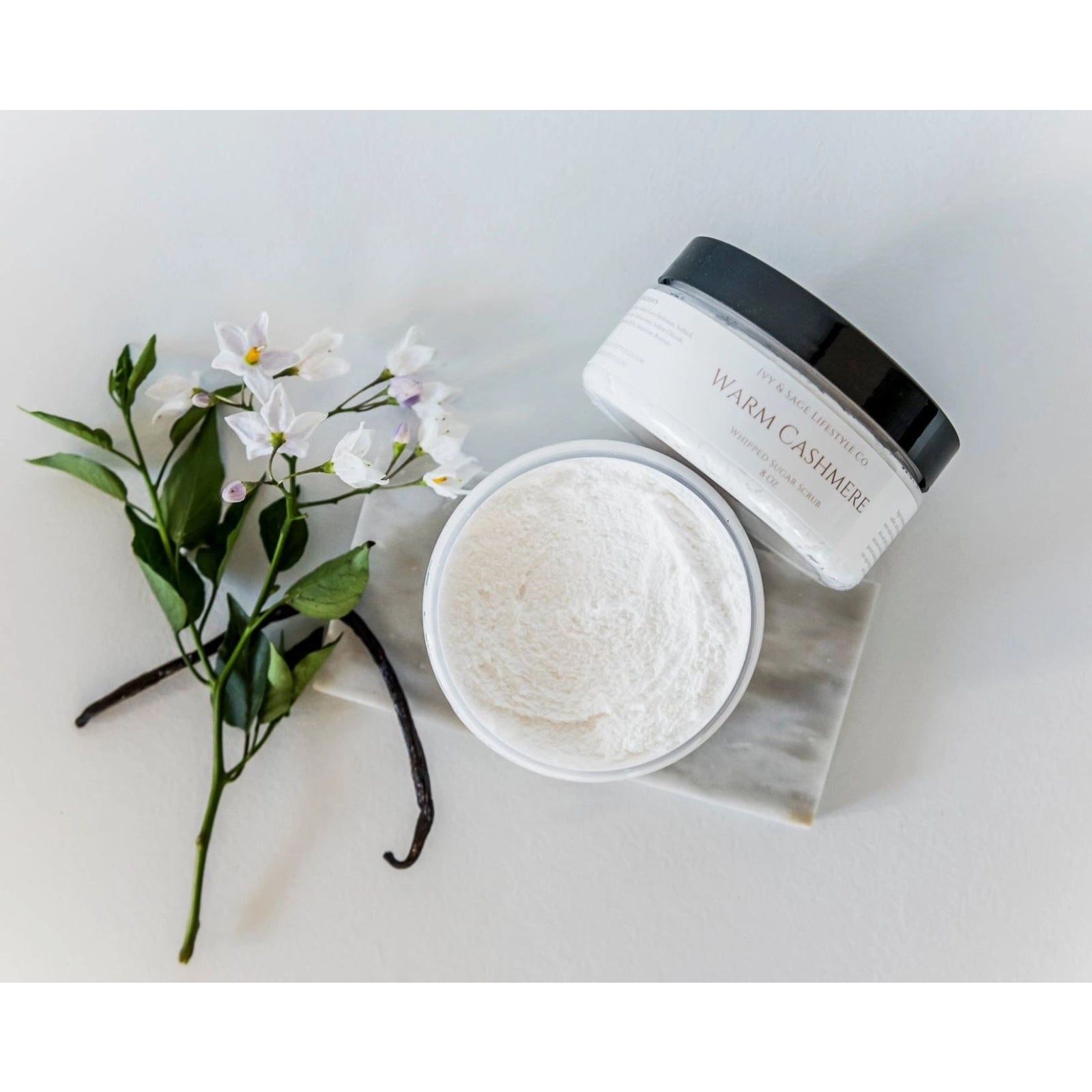 Ivy & Sage Warm Cashmere Sugar Scrub Whipped Exfoliating Moisturizing 8oz - Brought to you by Luxe & Lark
