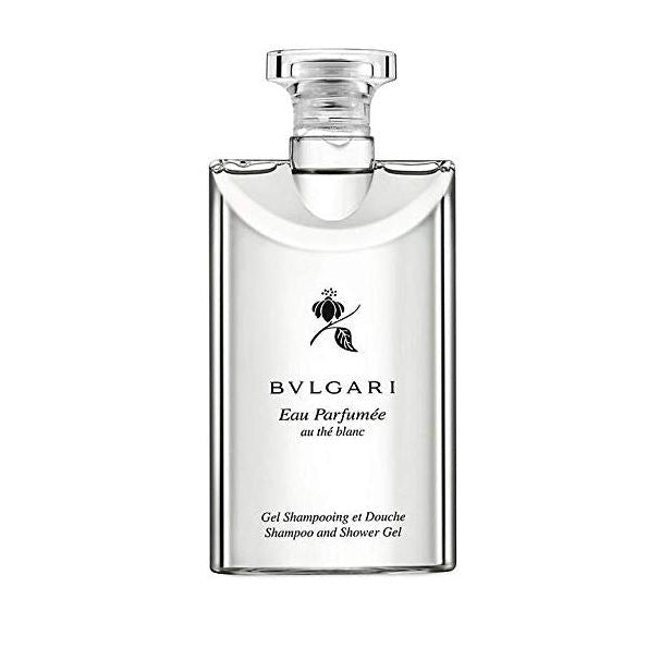 Bvlgari Eau Parfumée au The Blanc White Tea Shampoo Combo Shower Gel, Body Wash, Set of 3 Travel Size Bottles 2.5oz / 75ml each - Brought to you by Luxe &amp; Lark