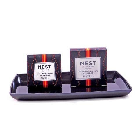 NEST FRAGRANCES Sicilian Tangerine Facial Soap, 30 Grams 1 Ounce Set of 10 - Brought to you by Luxe & Lark