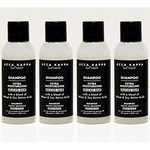 Acca Kappa White Moss Hair Shampoo 75 ml Travel Bottles Set of 4 - Brought to you by Luxe & Lark