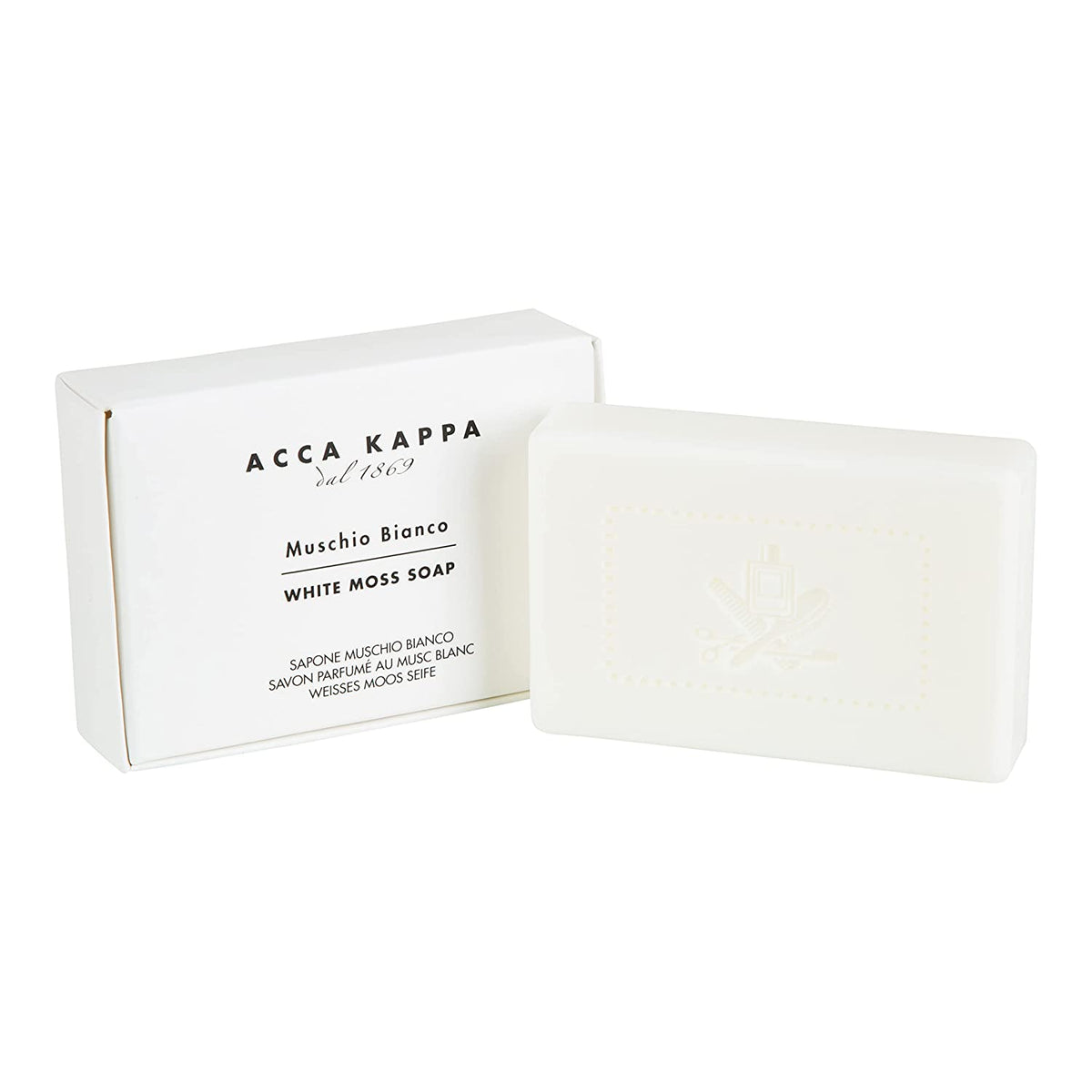 ACCA KAPPA Bar soap, White Moss 3.5 oz 100 g - Brought to you by Luxe & Lark